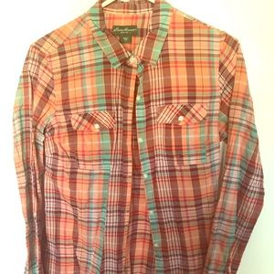Eddie Bauer Plaid Button Down